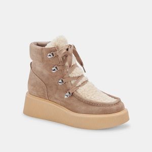 NIB Dolce Vita Jasmin Boot in Brown Suede Size 8